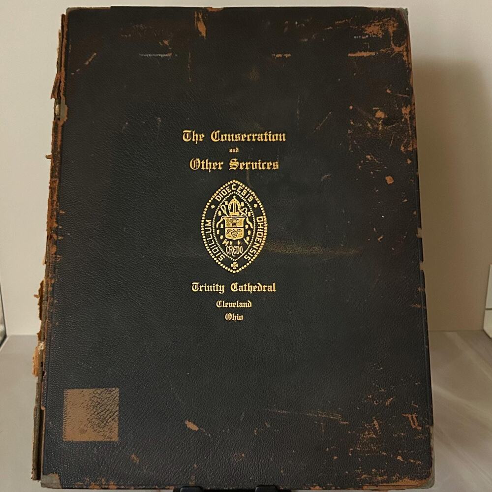 Antique Trinity Cathedral Consecration Book
